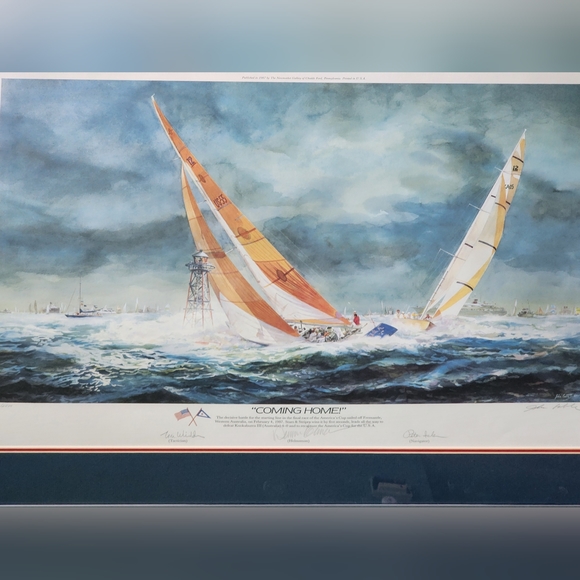 Other - LEComing Home 1987 26th America's Cup John Gable Dennis Conner Stars And Stripes